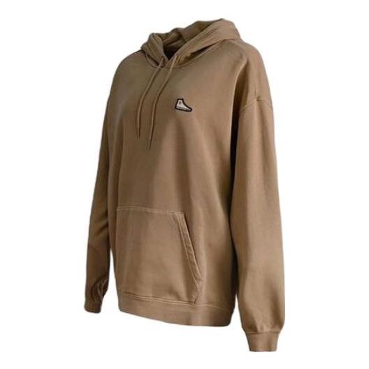 Sweatshirt Converse Loose Fit Patch Hoodie Brun | 10025457-A03