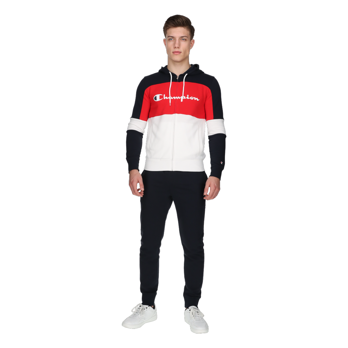Träningsoverall Champion Colorblock Hooded Tracksuit Flerfärgad | 219943-WW001, 0