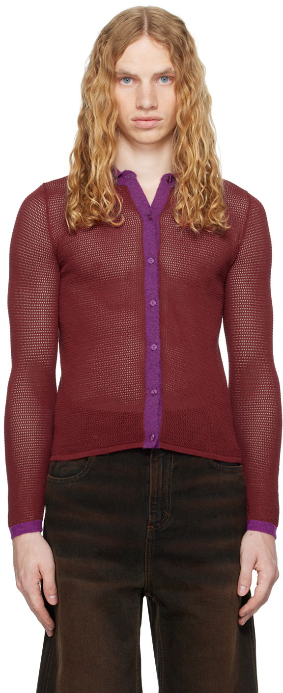 Skjorta Eckhaus Latta Long Sleeve T-shirt Röd | 8087-EL-PF24-O - ORCHID