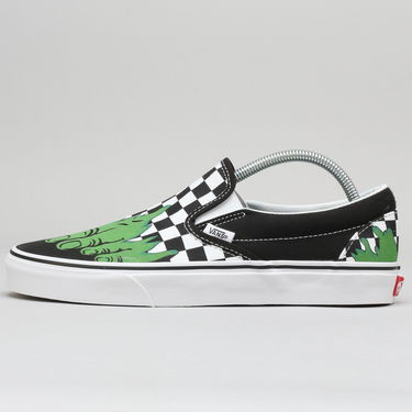 Sneakers och skor Vans Classic Slip-On Marvel hulk / Checkerboard Svart | VA38F7U44, 1