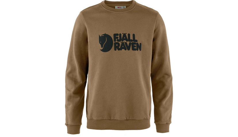 Sweatshirt FJÄLLRÄVEN Logo Crewneck Sweater Brun | F84142-265