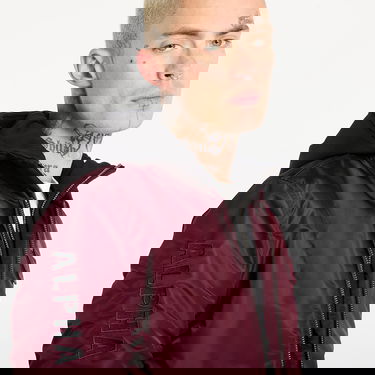 Bomberjacka Alpha Industries MA-1 D-Tec Sleeve Embroidery Bomber Jacket Bourgogne | 133104-608, 3