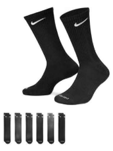 Underkläder och strumpor Nike Everyday Plus Cushioned Training Crew Socks 6-pack Svart | SX6897-010