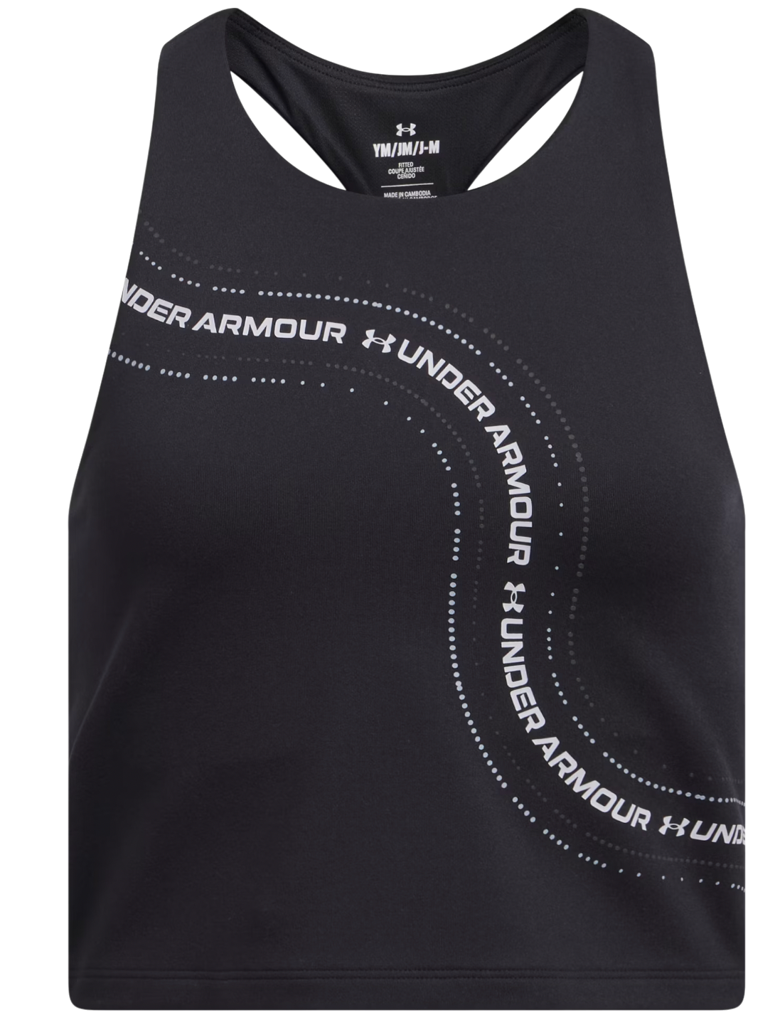 Linne Under Armour Motion Branded Crop Tank Top Svart | 1390079-001, 0