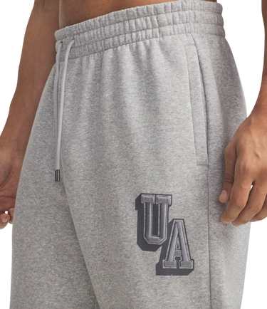 Träningsbyxor Under Armour Under Armour Icon Fleece Graphic Joggers Grå | 6003934-011, 4