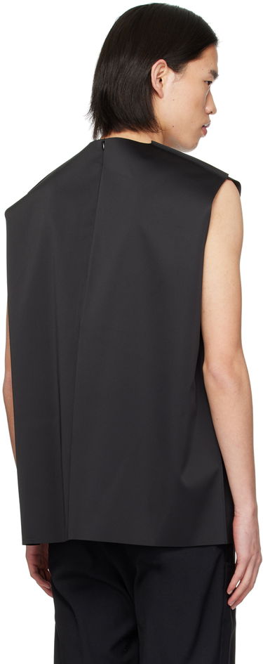 Linne We11done We11done Tie Embossed Tank Top Svart | WD-BL1-24-125-M-BK, 2