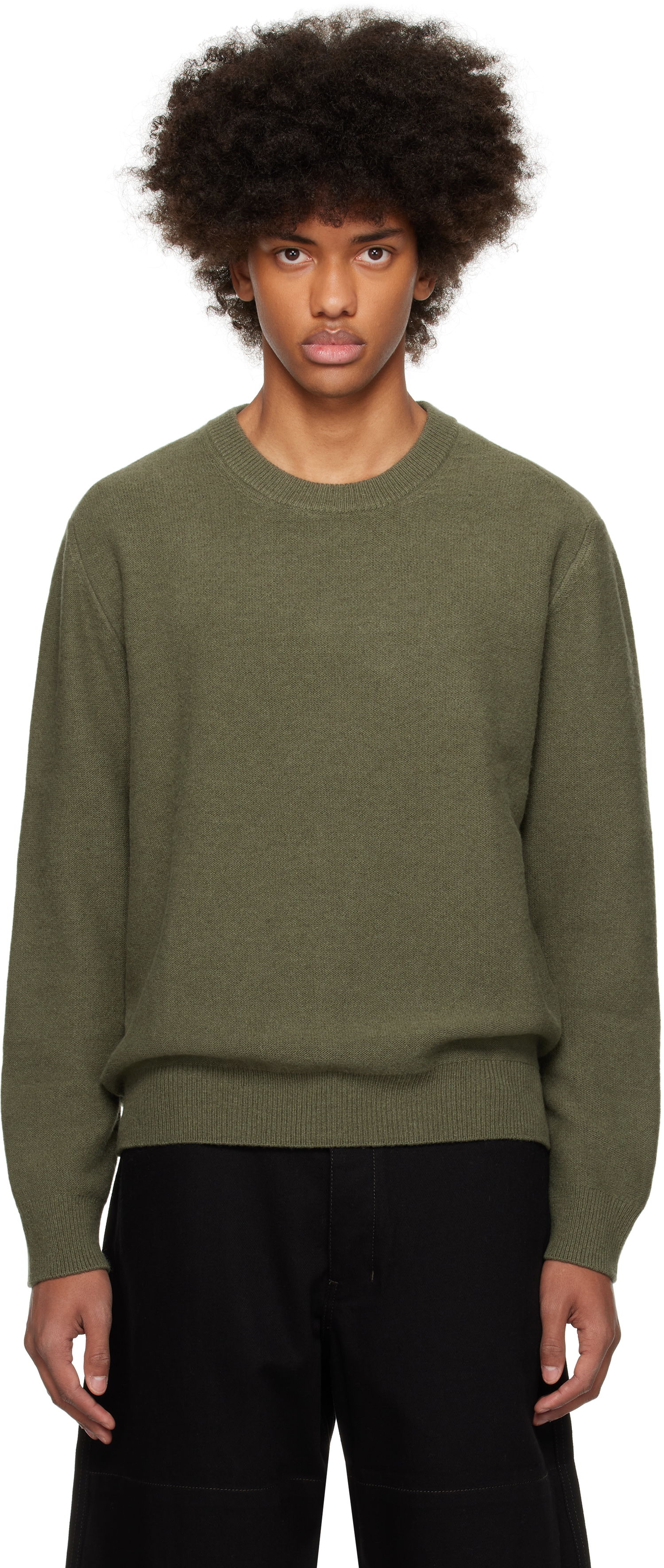Sweater LEMAIRE Crew Neck Sweater Grön | TO1254 LK1026, 0