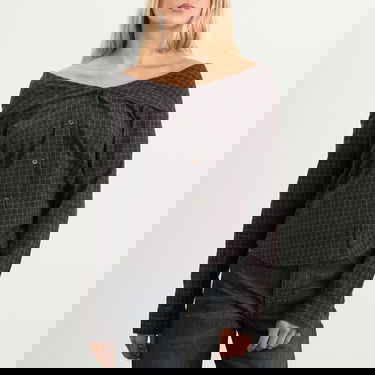 Skjorta OUR LEGACY Our Legacy Kaonashi Wide Neck Shirt, Size EUR 32 Svart | W4252KB, 2