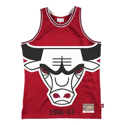 Linne Mitchell & Ness Chicago Bulls Hardwood Classics 1966-67 Jersey Röd | MSTKBW19146-CBURED1