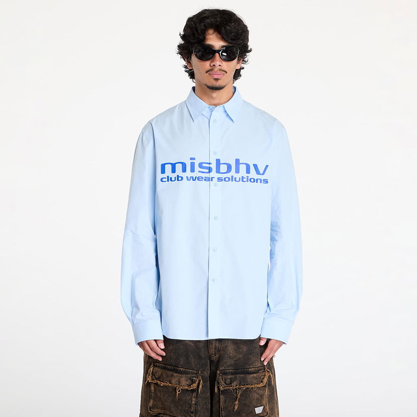 Skjorta MISBHV Light Blue Sport Shirt UNISEX Light Blue Blå | 241M136