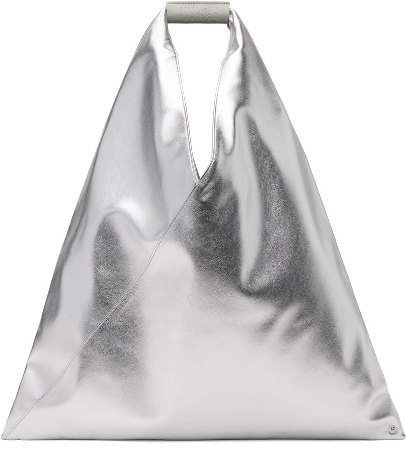 Tygpåse Maison Margiela MM6 Maison Margiela Triangle Tote Metallisk | S54WD0039 P8496