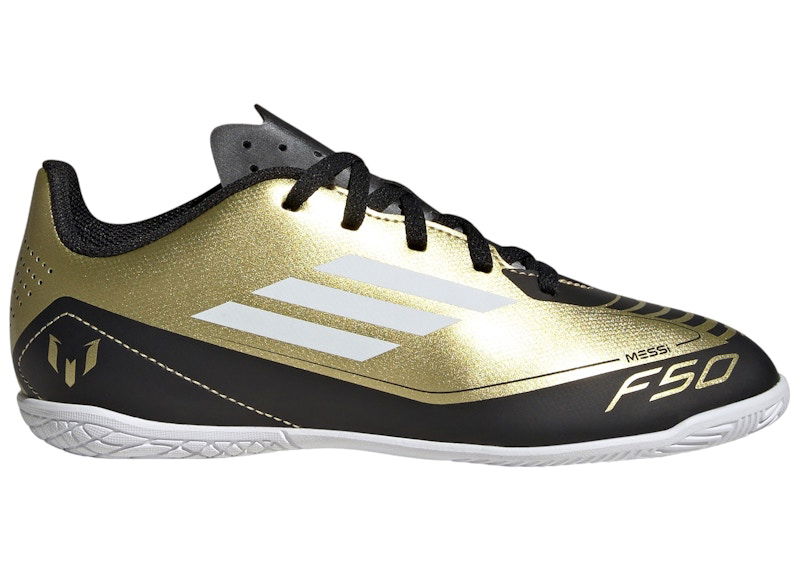 Sneakers och skor adidas Performance F50 Club Indoor Messi Gold Metallic Cloud White Core Black Metallisk | IG9326