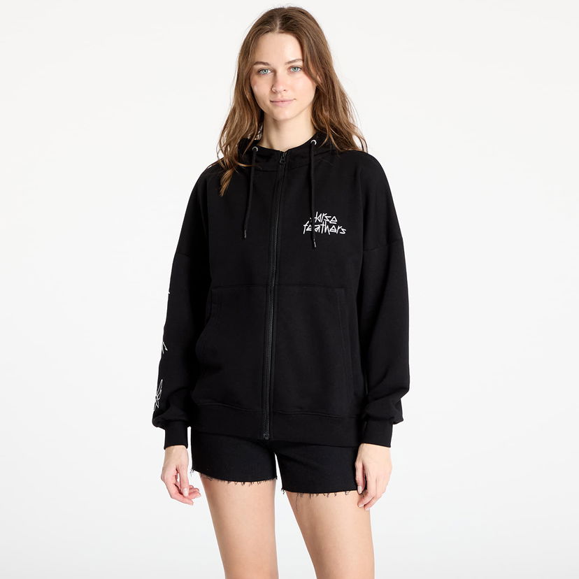 Sweatshirt Horsefeathers Horsefeathers Sima Zip Hoodie Svart | SW930A