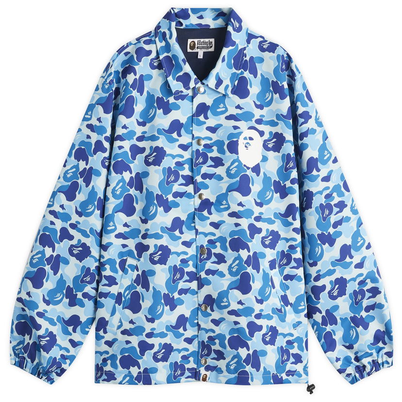 Vindjacka BAPE A Bathing Ape ABC Camo Coach Jacket, Size L Blå | 001LJL301010M-BLUE
