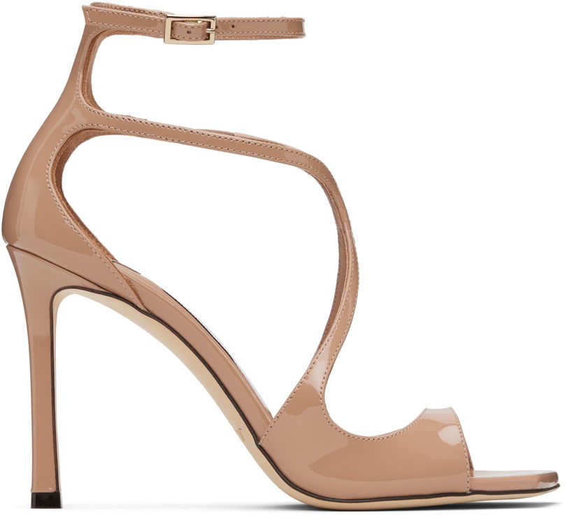 Tillbehör Jimmy Choo Jimmy Choo Azia 95 Heeled Sandals Beige | AZIA 95