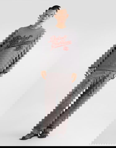 Sweatshirt Dolce & Gabbana Dolce & Gabbana Embroidered Cotton Sweatshirt Grå | G9ABJZG7PFVS8291, 1