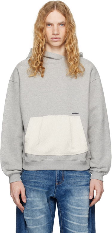 Sweatshirt ADER ERROR Product. 37 Fleece Pocket Hoodie Grå | BN01FWHD0106GR, 0