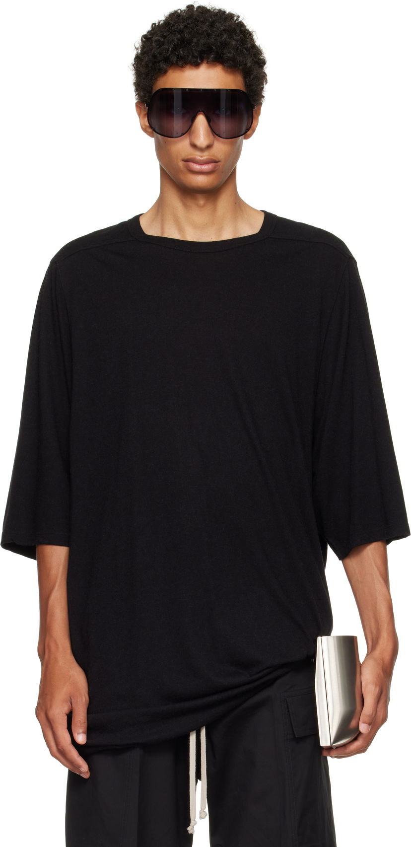 T-shirt Rick Owens Rick Owens Concordians Jumbo T-Shirt Svart | RU02E1274 JR