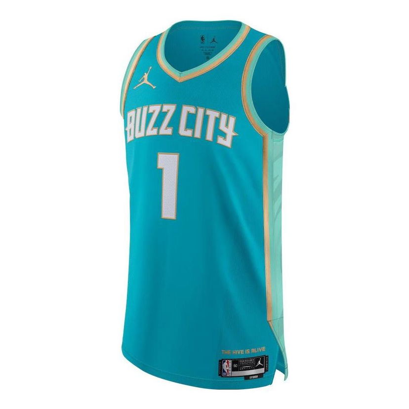 Jersey Jordan NBA Charlotte Hornets City Edition Swingman Jersey Lamelo Ball Turkos | DX8753-415