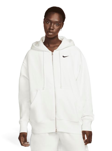 Sweatshirt Nike Phoenix Fleece Oversized Full-Zip Hoodie Vit | DQ5758-133