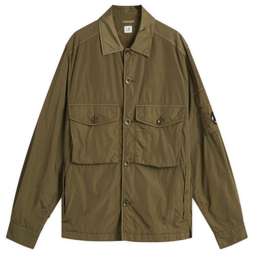 Jacka C.P. Company Chrome-R Overshirt Grön | 19CMOS087A-005904G-683