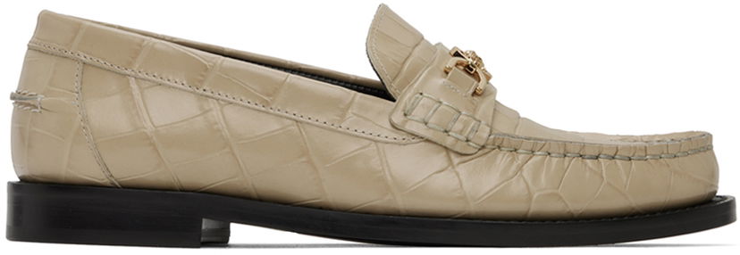 Tillbehör Versace Versace Medusa '95 Croc-Effect Loafers Beige | 1012123_1A08910_1KD4V