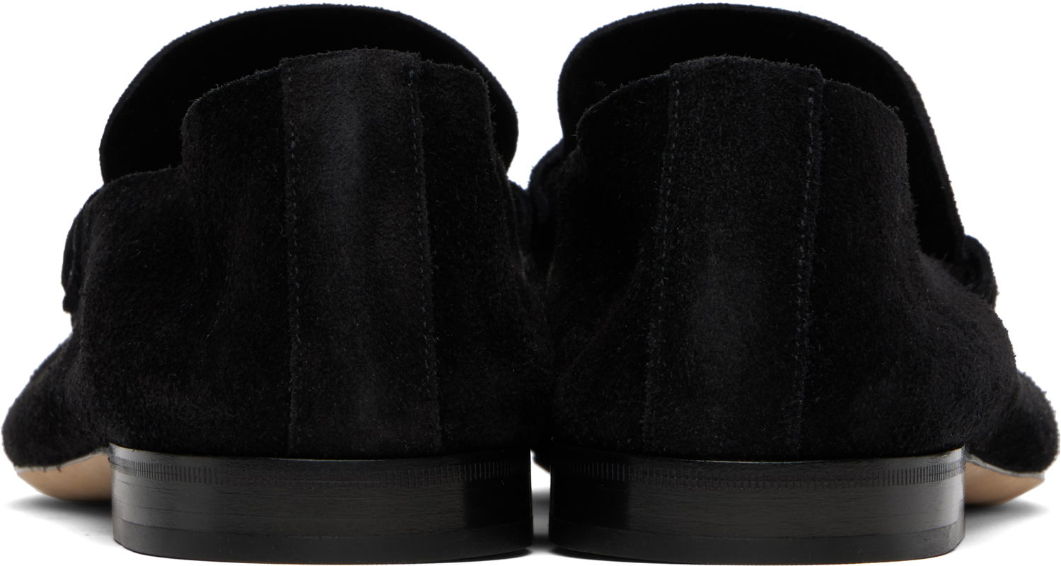 Sneakers och skor The Row The Row Soft Suede Loafers Svart | F1626-L305, 1