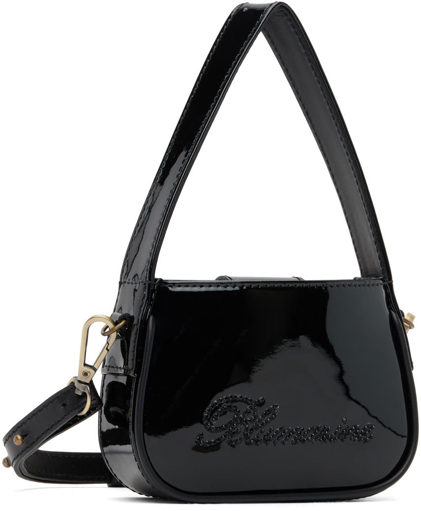 Handväska Blumarine Mini Rhinestone Shoulder Bag Svart | P344W001A, 1