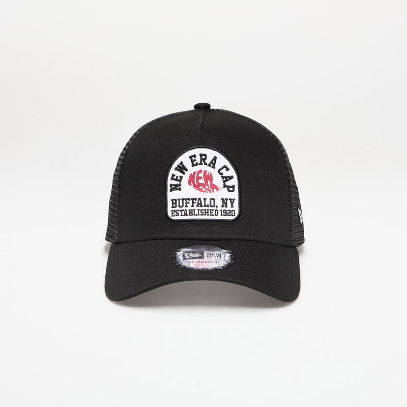 Keps New Era New Era 9FORTY A-Frame Trucker Adjustable Patch Cap Svart | 60667587