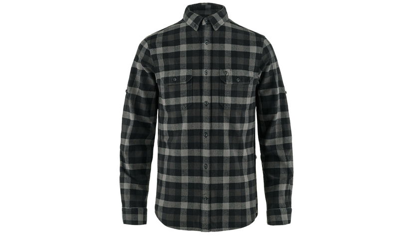 Skjorta FJÄLLRÄVEN Skog Plaid Flannel Shirt Size: S Svart | F81353-550-020