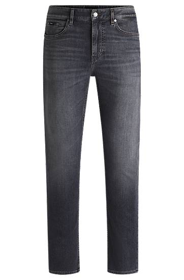 Jeans BOSS Slim-Fit Soft-Touch Denim Jeans Grå | 50532606, 0
