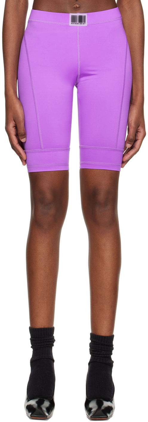 Shorts VETEMENTS VTMNTS Patch Cycling Shorts Purpur | VL14AT400I