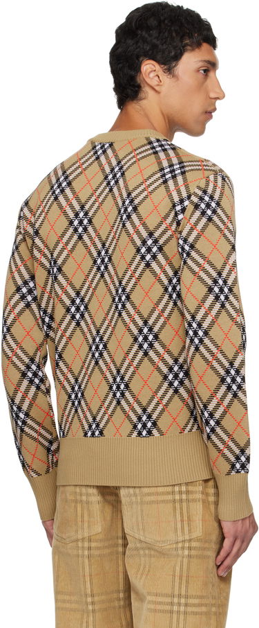 Sweater Burberry Burberry Check Snowdon Sweater Beige | 8110189, 2