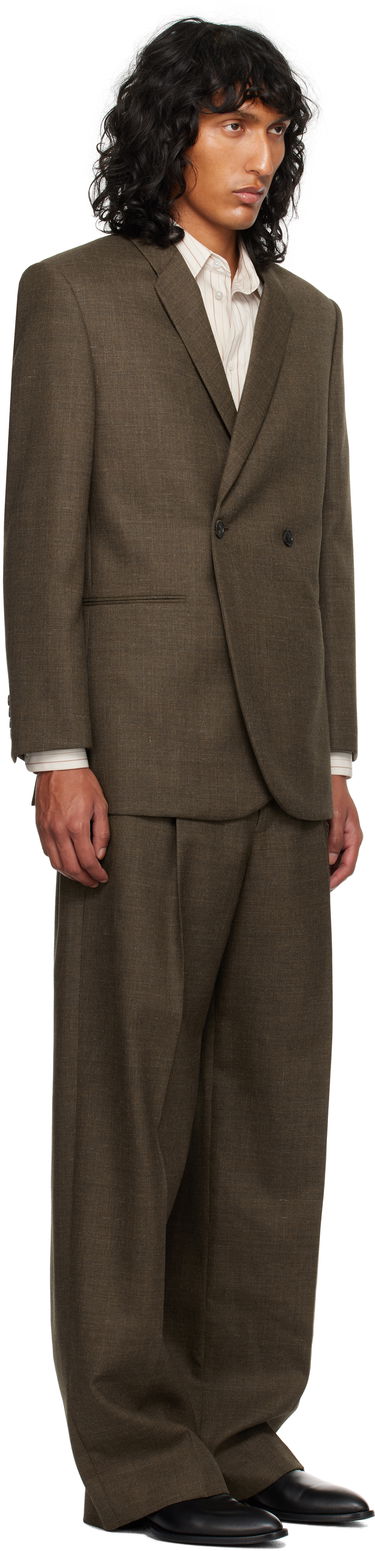 Jacka The Row The Row Toyo Double-Breasted Blazer Brun | 832-W3465, 1