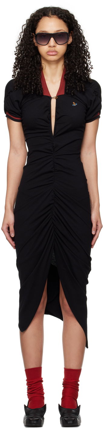 Klä Vivienne Westwood Pulling Midi Dress Svart | 1102000Z-J0009-, 0