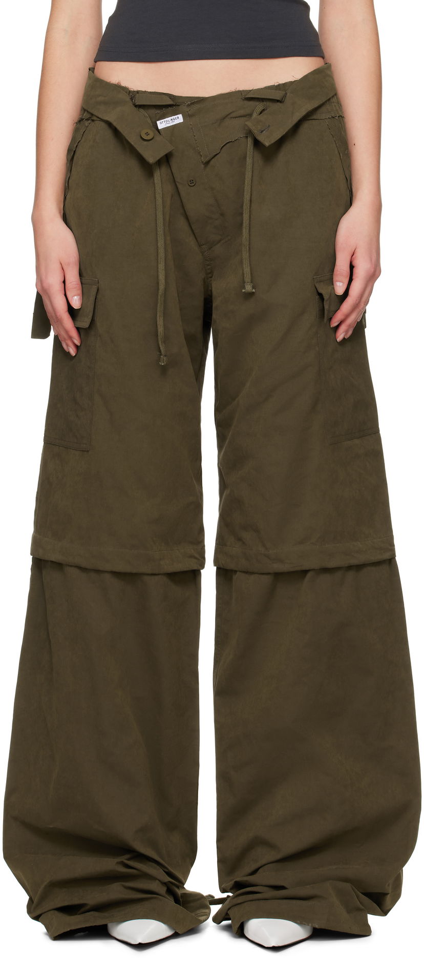 Cargo byxor Ottolinger Ottolinger Baggy Cargo Pants Grön | 10620030601