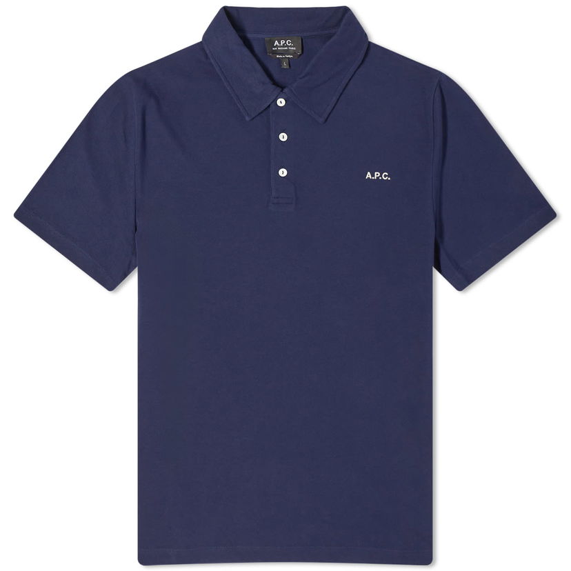 Polotröja A.P.C. Carter Logo Polo Tee Mörkblå | COGWZ-H26342-IAK