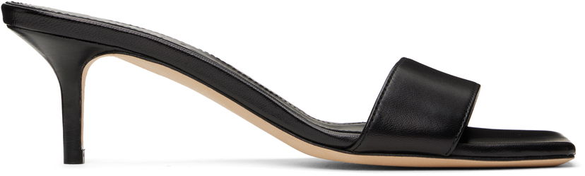 Tillbehör Aeyde Aeyde Ilvy Leather Mules Svart | A11-HS-GAIS55TB155-SS25-800-007