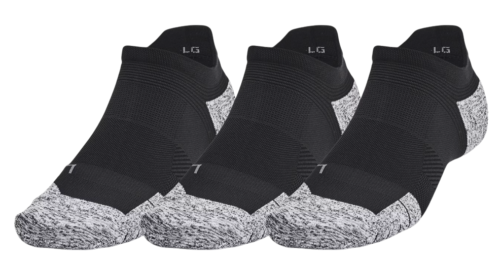 Strumpor Under Armour UA AD Run Cushion No-Show Socks - 3 Pack Svart | 1387044-001, 0