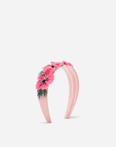 Pin Dolce & Gabbana Dolce & Gabbana Floral Chiffon Headband Rosa | LB3L50G7WFVF0660, 0
