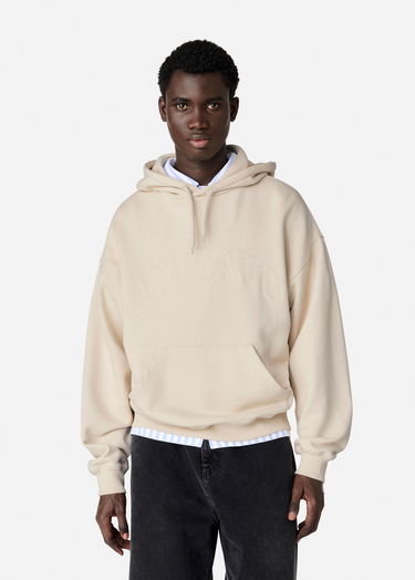 Sweatshirt AXEL ARIGATO Logo-Embroidered Fleece Hoodie Beige | A3022002, 2