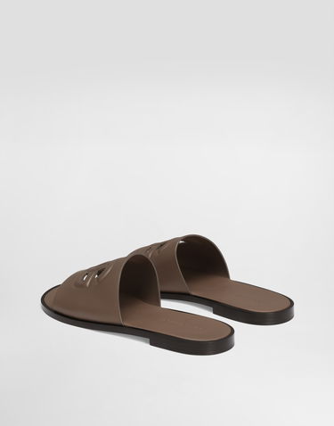 Tillbehör Dolce & Gabbana Dolce & Gabbana Calfskin Slides Beige | A80397AO6028K327, 2