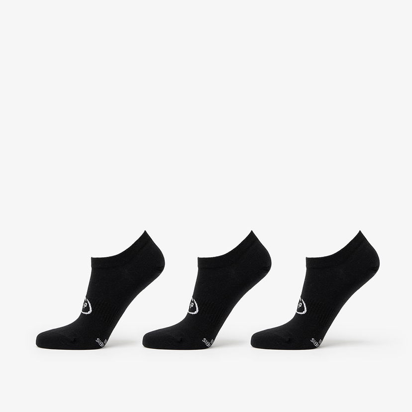 Strumpor Footshop Invisible Socks 3-Pack Black Svart | FTSHP_378