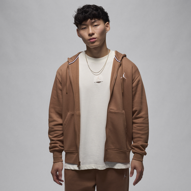 Sweatshirt Jordan Fleece Hoodie With Zipper Brun | FV7289-223, 0