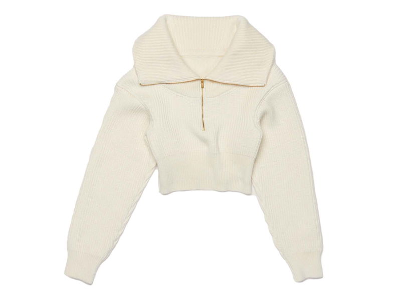Sweater Jacquemus La Maille Risoul Sweater Off-White Vit | 213KN501-2086-110