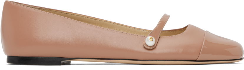 Sneakers och skor Jimmy Choo Jimmy Choo Elisa Ballerina Flats Rosa | ELISA FLAT PTZ