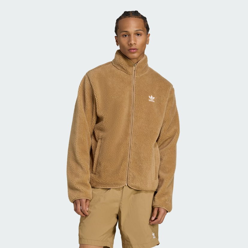 Jacka adidas Performance Essentials Teddy Fleece Jacket Brun | JW3530