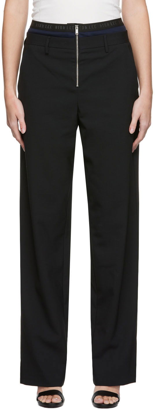 Byxor Dion Lee Dion Lee Layered Trousers Svart | C2052R22