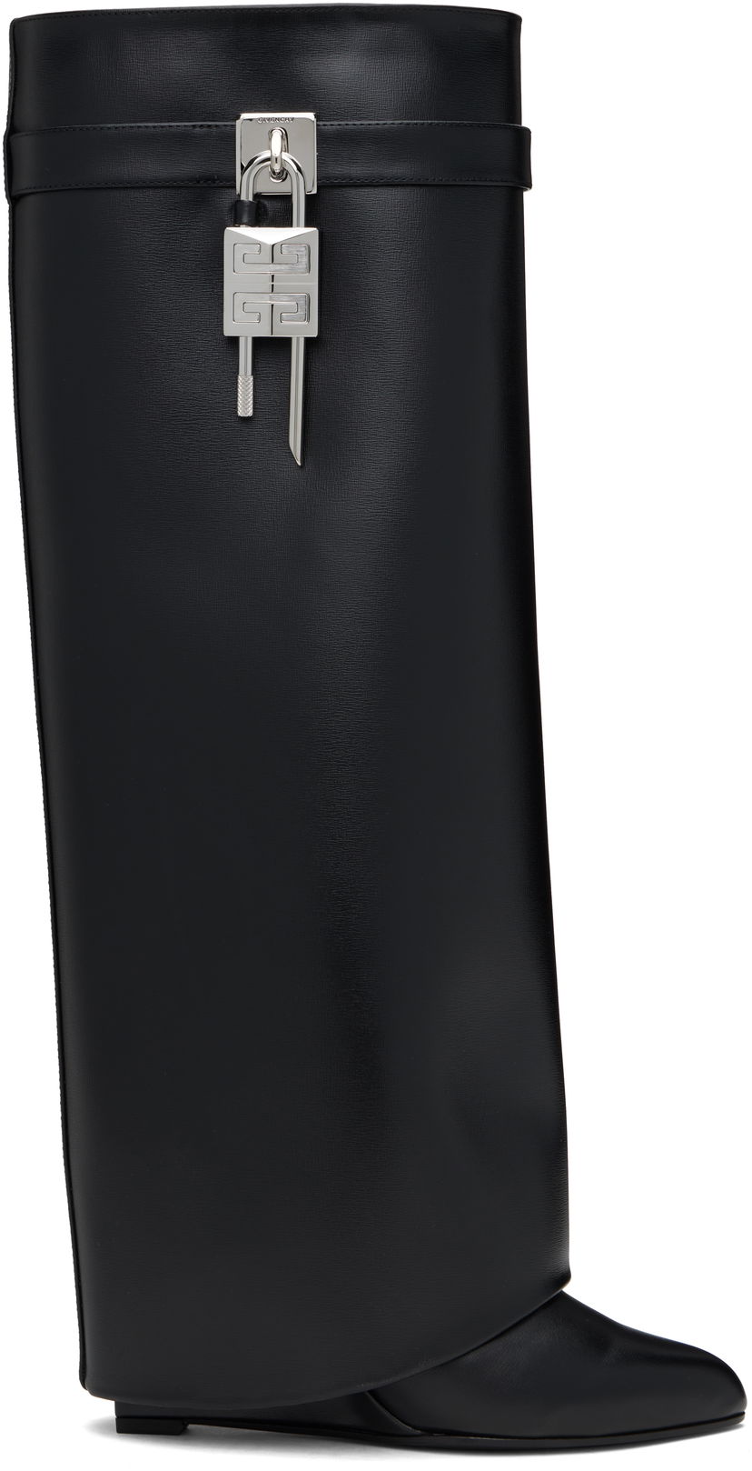 Kläder Givenchy Givenchy Shark Lock Tall Boots Svart | BE702XE1NG001