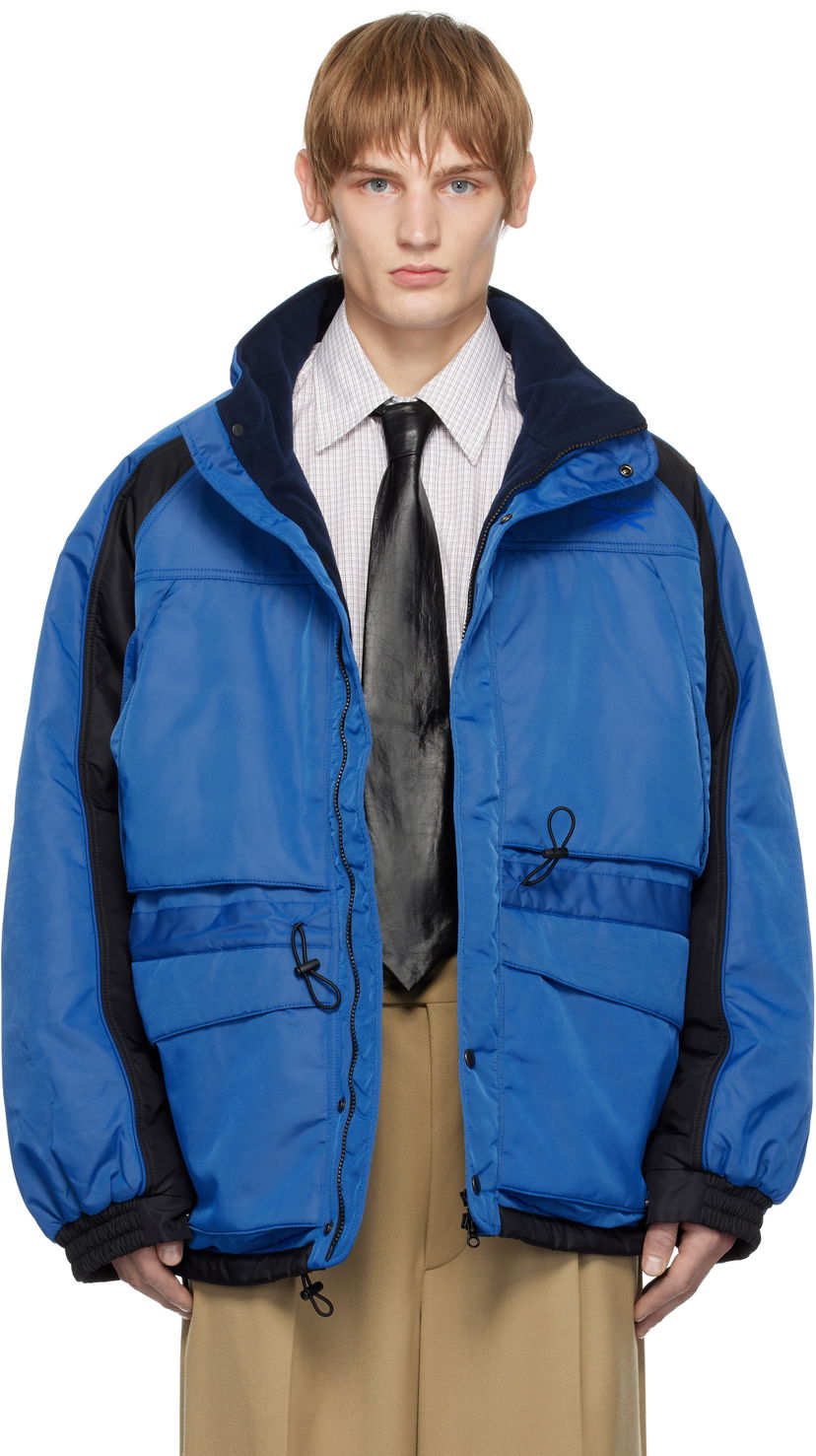 Pufferjacka HED MAYNER Oversized Utility Jacket Blå | RMEC002C99FAB0014510